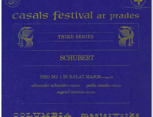 Schubert. Trio n° 1 avec Schneider et Casals