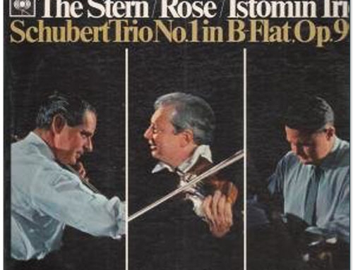 Schubert. Trio N° 1 avec Stern et Rose